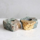 PORTAVELA DE CUARZO VERDE