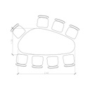 MESA DE COMEDOR BELIZE ORGÁNICA