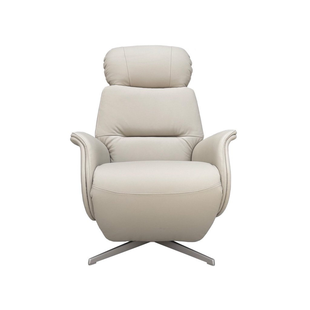 SILLÓN RECLINABLE DE CUERO FLORA