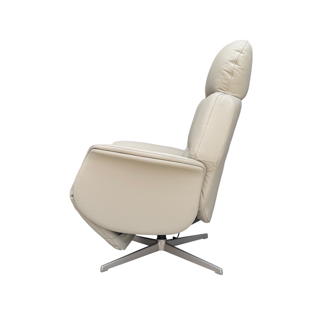 SILLÓN RECLINABLE DE CUERO FLORA