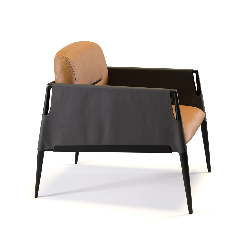 SILLÓN DE CUERO CAROÁ