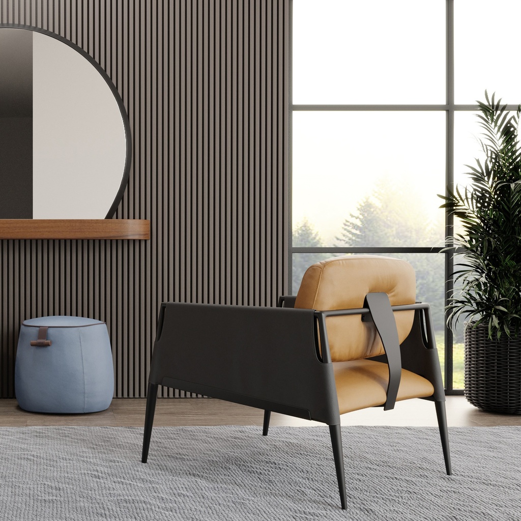 SILLÓN DE CUERO CAROÁ