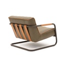 SILLON DE CUERO MANGUE GRIS