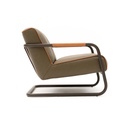 SILLON DE CUERO MANGUE GRIS