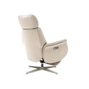 SILLÓN RECLINABLE DE CUERO FLORA