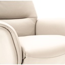 SILLÓN RECLINABLE DE CUERO FLORA