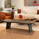 BANQUETA DE CUERO MAR PRETO