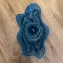 PLATÓN ONDULADO AZUL / PLOMO