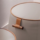 PUFF DE CUERO JATOBÁ MATTE OPALA