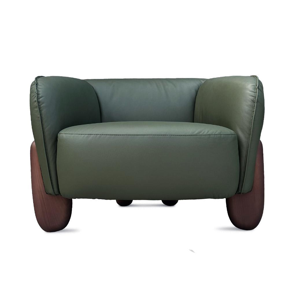 BUTACA DE CUERO TRUFA