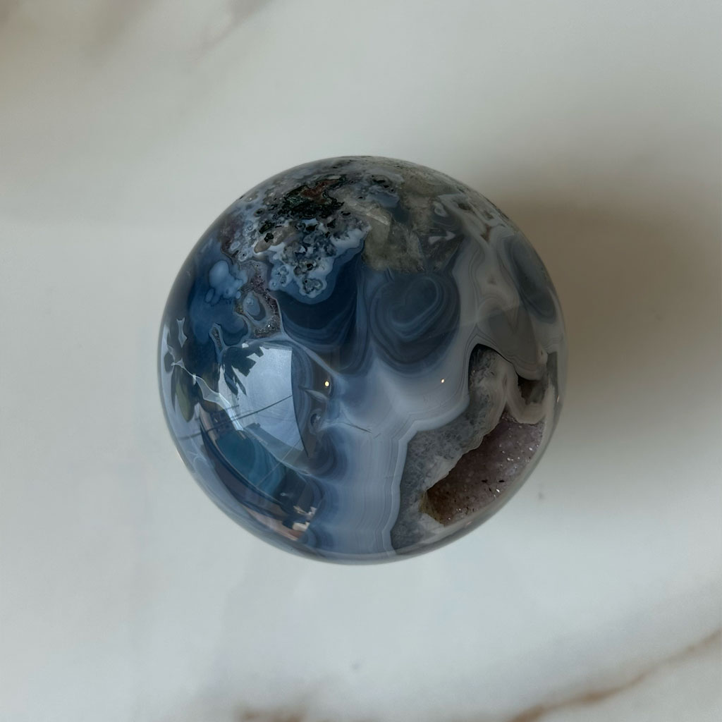ESFERA PULIDA DE AGATA