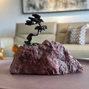 ESCULTURA ARBOL DE LA VIDA SOBRE JASPE ROJO