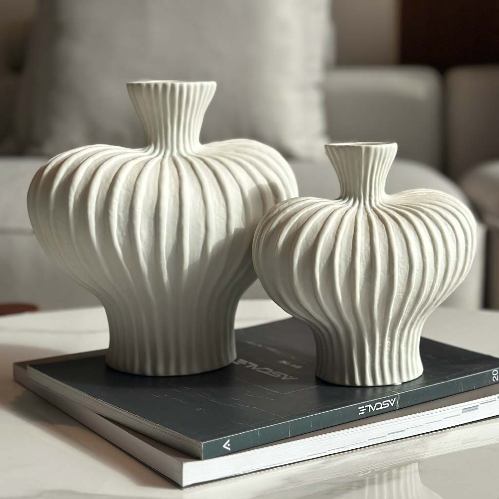 VASE WHITE FLOWER LARGE