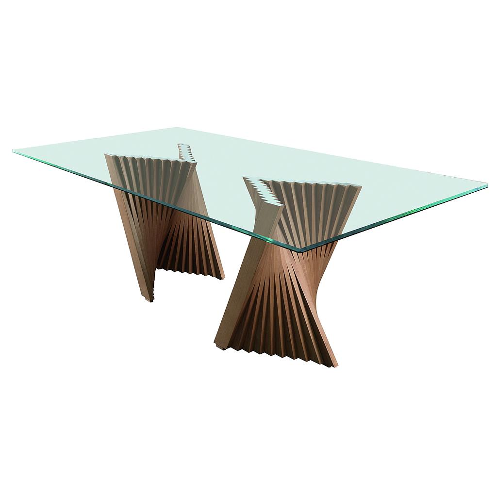 MESA DE COMEDOR FRIBURGO NOGAL 6P