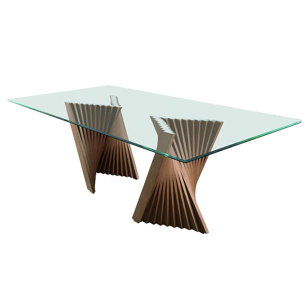 MESA DE COMEDOR FRIBURGO NOGAL 8P