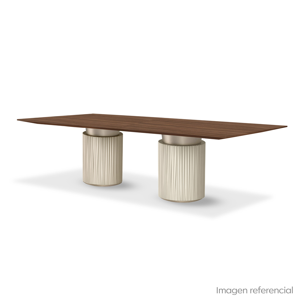 MESA DE COMEDOR PLISSÉ NOGAL