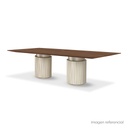 MESA DE COMEDOR PLISSÉ NOGAL