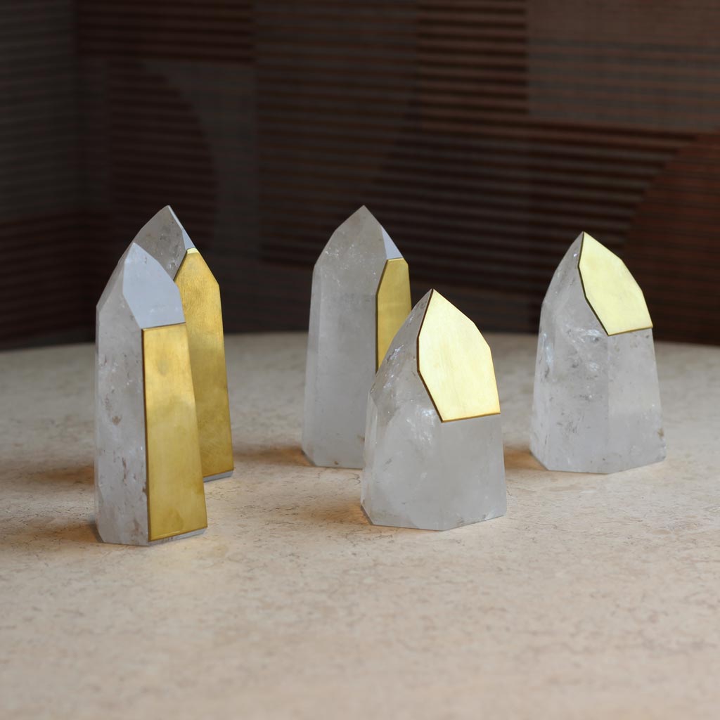 ESCULTURA DE CUARZO SET X5