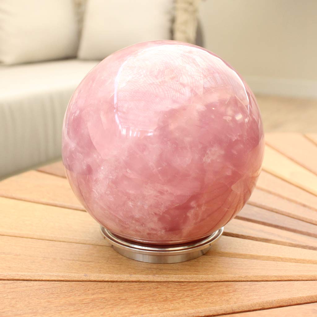 ESFERA DE CUARZO ROSADO