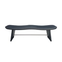 BANQUETA DE CUERO MAR PRETO