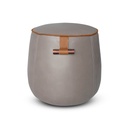 PUFF DE CUERO JATOBÁ SHERWOOD GRILLO