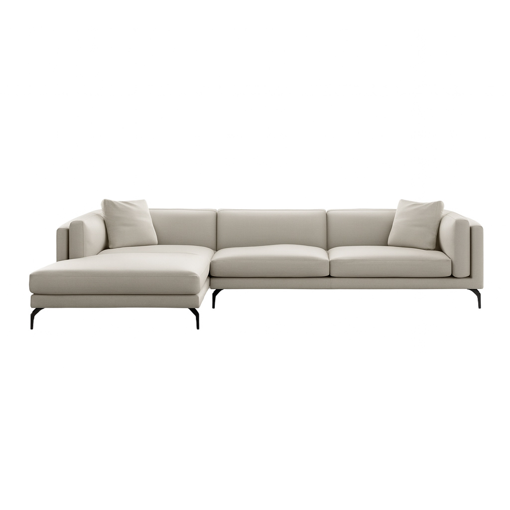 SOFA DE CUERO SECCIONAL FULTON