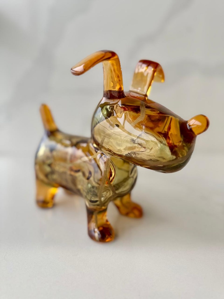ESCULTURA DOGGY AMBAR