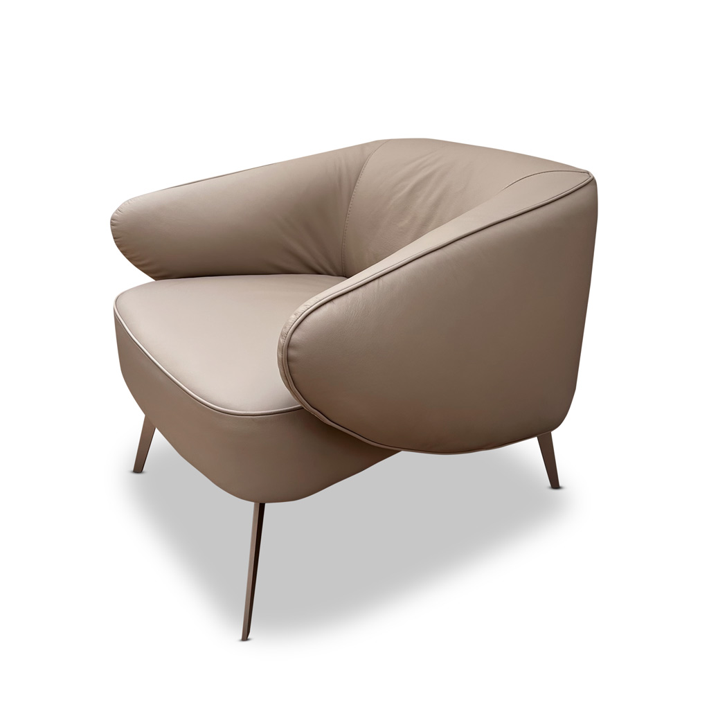 SILLÓN DE CUERO CADIZ AVELA