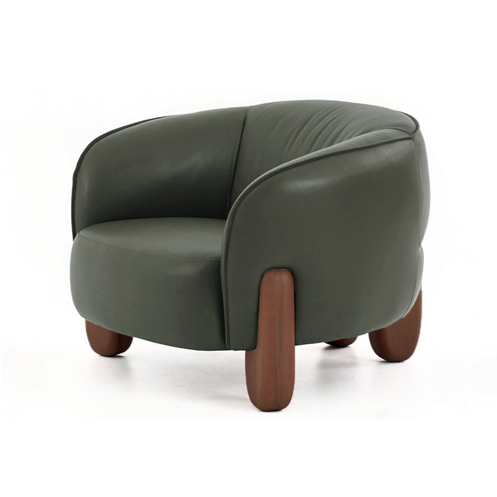 BUTACA DE CUERO TRUFA