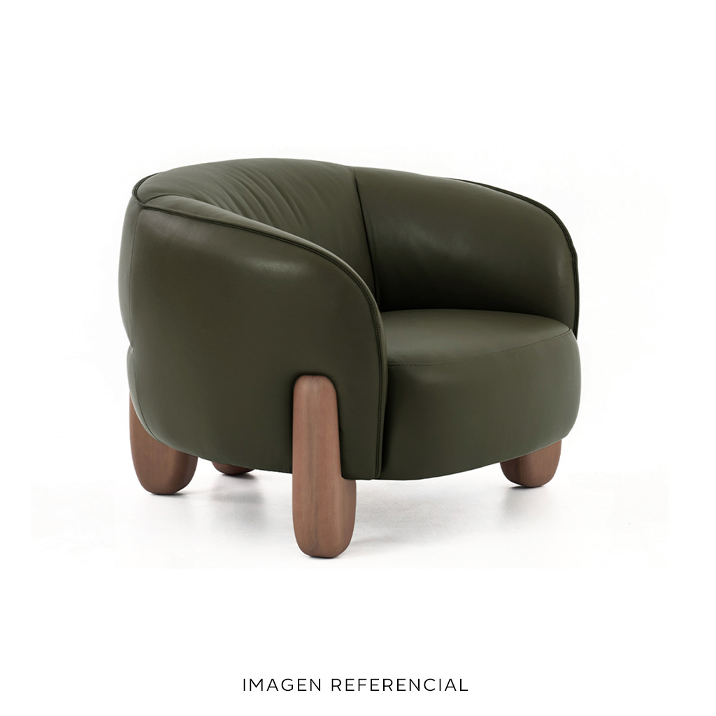 SILLÓN DE CUERO TRUFA