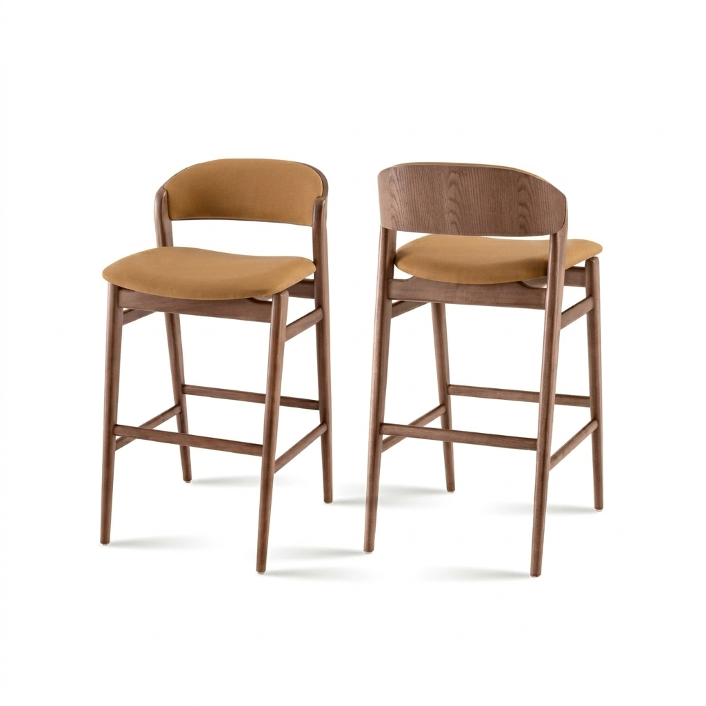 SILLA BAR ANIA NOGAL