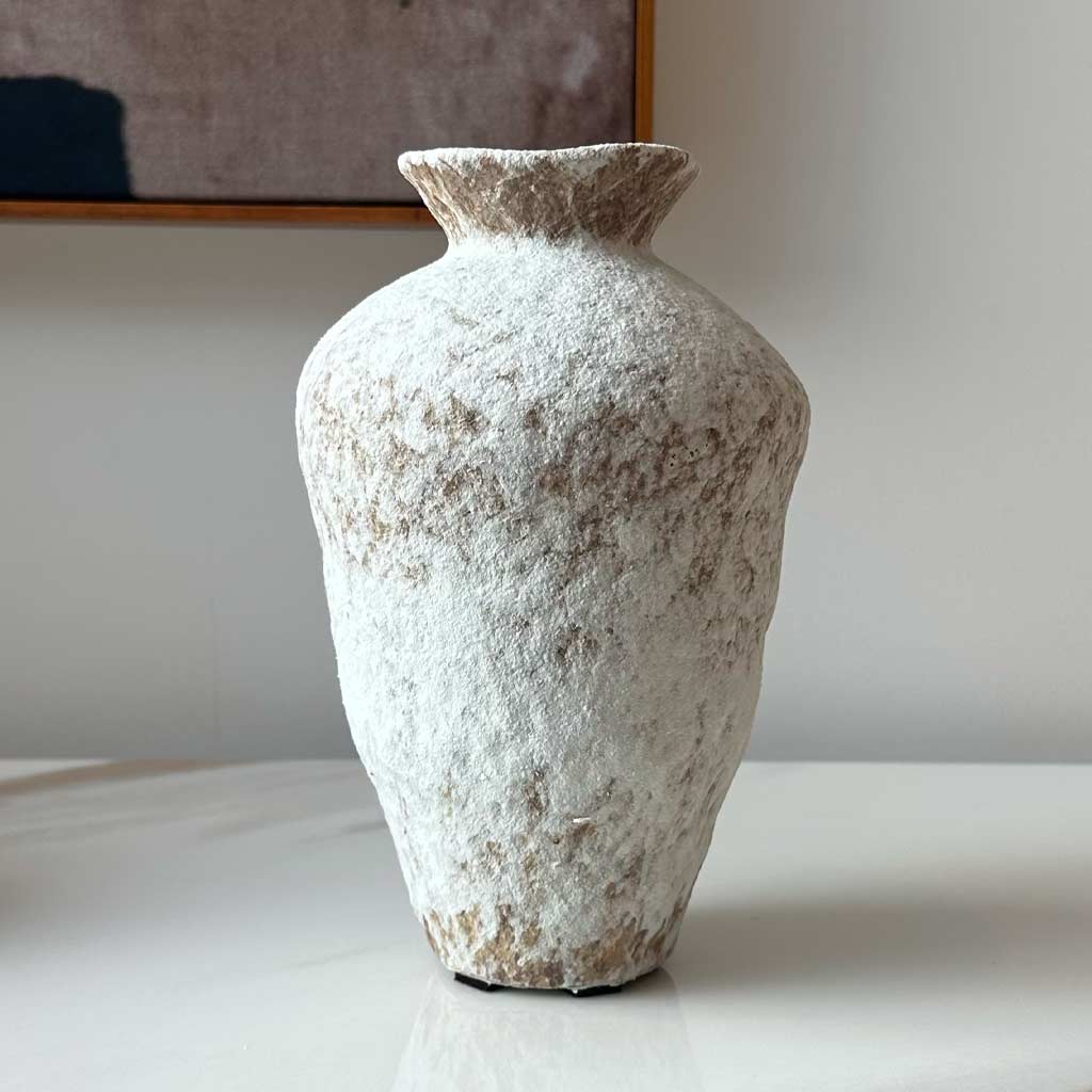 VASE WABI WHITE MEDIUM