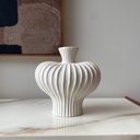 VASE WHITE FLOWER MEDIUM
