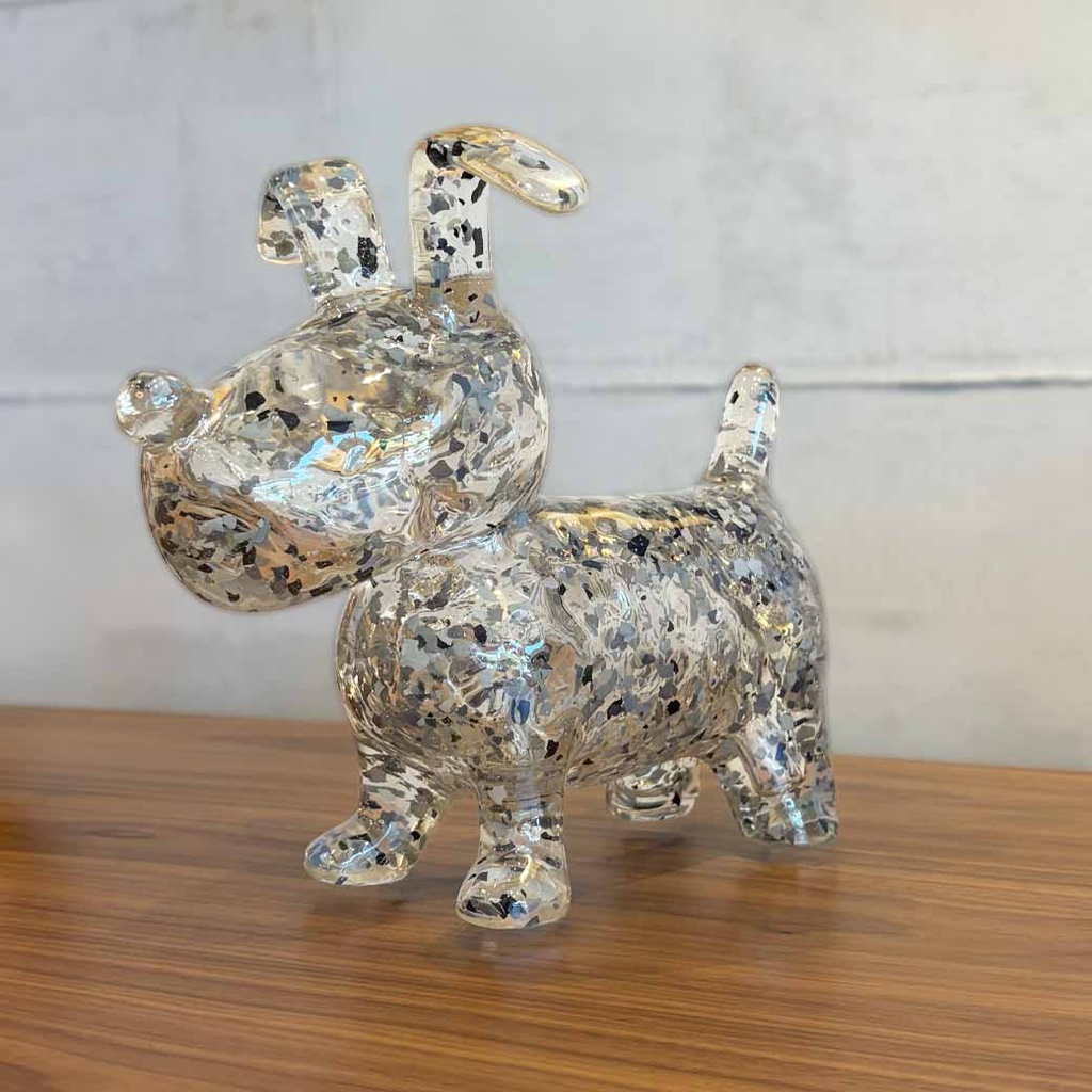 ESCULTURA DOGGY MOTEADO