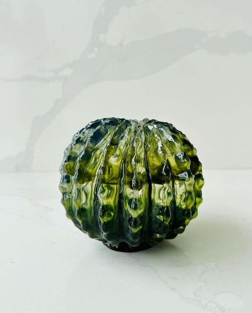 ESCULTURA CACTUS REDONDO VERDE