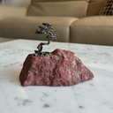 ESCULTURA ARBOL DE LA VIDA SOBRE JASPE ROJO