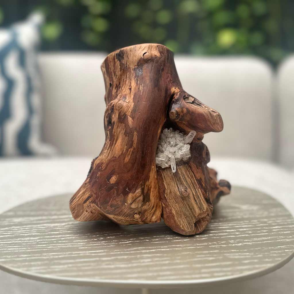 MADERA RECICLADA CON PUNTAS DE AMATISTA  VERACRUZ II