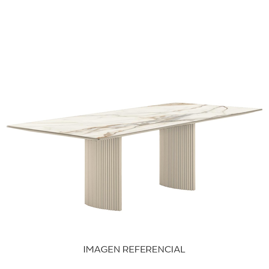 MESA DE COMEDOR CANELAS CHAMPAGNE
