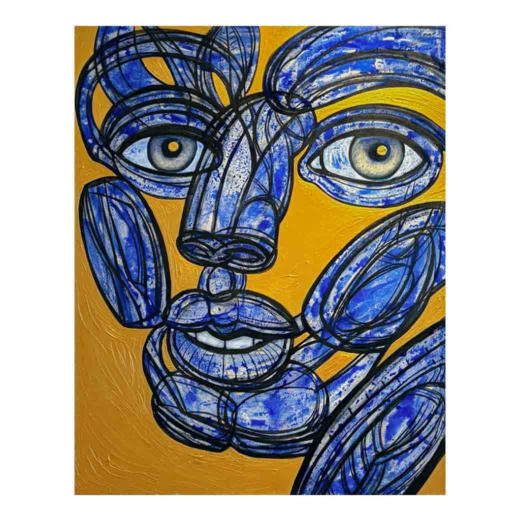 CUADRO - OJOS DE PERRO AZUL
