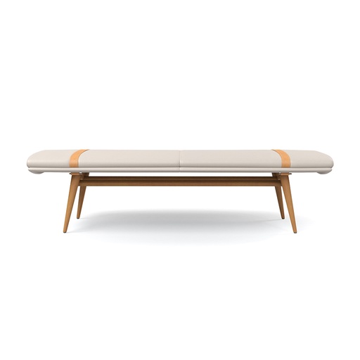 BANQUETA DE CUERO PATMOS NOGAL