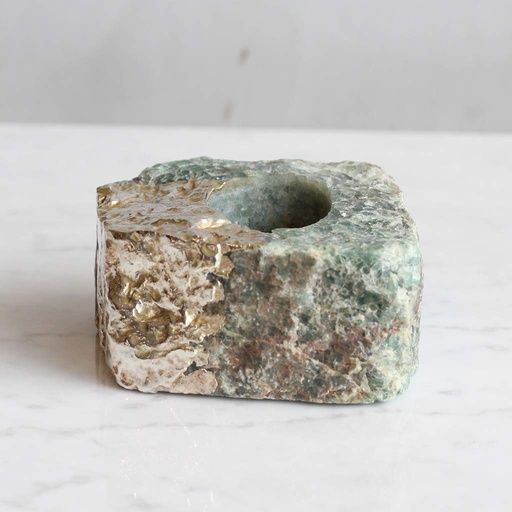 PORTAVELA DE CUARZO VERDE