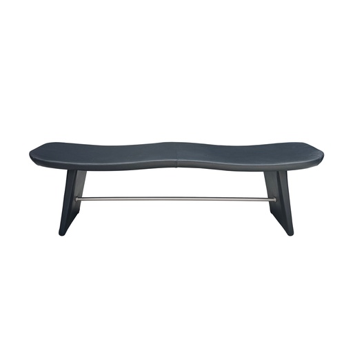 BANQUETA DE CUERO MAR PRETO