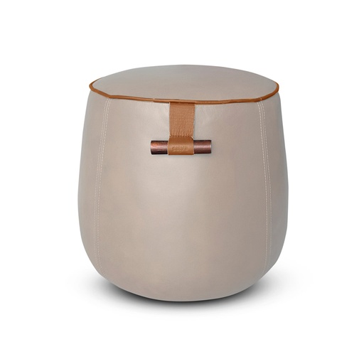 PUFF DE CUERO JATOBÁ MATTE OPALA