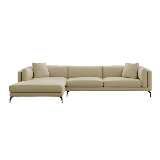 SOFA DE CUERO SECCIONAL FULTON