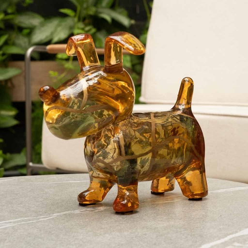 ESCULTURA DOGGY AMBAR