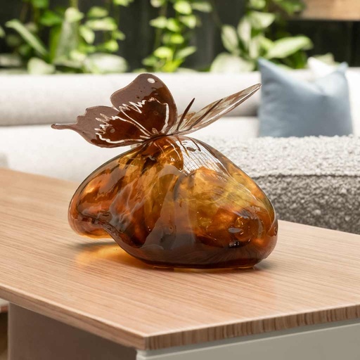 ESCULTURA MARIPOSA METAL ONIX