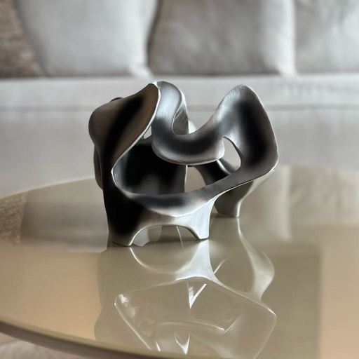 ESCULTURA VOID PLATA ENVEJECIDA