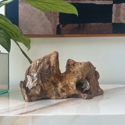 MADERA RECICLADA CON PUNTAS DE AMATISTA  VERACRUZ I