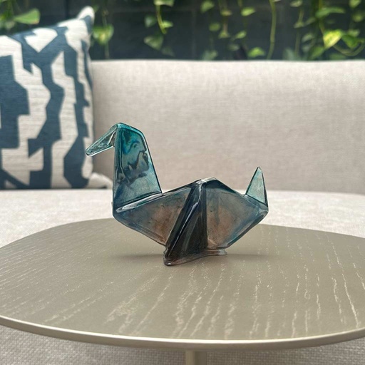 ESCULTURA PAJARITO AZUL