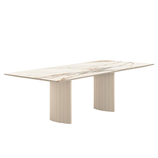 MESA DE COMEDOR CANELAS CHAMPAGNE